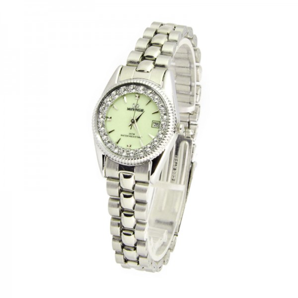 Mirage 1580 Silver White Green Dial LDBSSSLIV